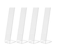 Hair Clip Stand, Acrylic Hair Clip Holder, Pack of 4 Acrylic Hair Clip Organiser, Hair Clip Display, L Shaped Claw Clip Organiser, Hair Bow Display Stand for Jewellery Bracelet Vitri