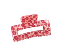 Hair Clip with Leopard Pattern, A | PVC Spring Jaw Design for Half-Up Styles, Low Updos and Everyday Styling