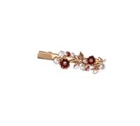 Hair Clip with Veil Flower Small Barrette Decorative Hair Clips Accessories for Thin Hair Women Large Metal Hair Clip (B, One Size)