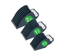 Hair Clipper Comb Compatible With WAHL Hair Clippers Trimmers | With Metal Clip 1.25"/1.5"/2" NO.16 NO.12 NO.10 Compatible With WAHL Trimmer(Blue)