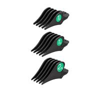 Hair Clipper Comb Large Limit Comb 32mm 38mm 51mm | Compatible With WAHL Hair Clipper Guards Barber Compatible With Shop Cutting Guide Combs Electric(Black--3PC)