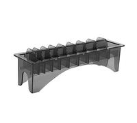 Hair Clipper Guide Comb Organizer, 10 Grid Plastic Storage Case, Hair Clipper Guide Comb Container, Keeps All Types of Limit Combs in Order, Strong Recommendation for Barber Shop
