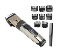 Hair Clipper with 2200mAh Lithium Battery | Adjustable 0.8-2mm trimming, 8 guide combs for all lengths, design