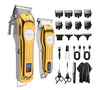 Hair Clippers for Men Cordless Clippers and Trimmers with LCD Display & Guide Combs Rechargeable Barber Kit for Hair Cutting