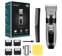 Hair Clippers for Men Hair Cutting Kit Electric Rechargeable Beard Trimmer Cordless Beard Shaver for Pet Dogs Baby Kids with Guide Combs (Black B1)