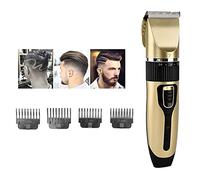 Hair Clippers for Men Kids, Professional Hair Clipper and Hair Cutting Scissors Set, Rechargeable Hair Trimmer Low Noise Beard Shaver Five Speed Adjustment Electric Hair Clippers with Guide Combs