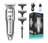 Hair Clippers for Men, Professional Cordless Hair Trimmer Haircut Clippers & Accessories 600mAh USB Charging Cord Waterproof Electric Beard Body Trimmer (Silver)