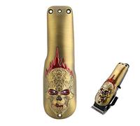 Hair Clippers Full Body Cover,Electric Clipper Modified Shell Retro Style Clipper Cover,Personalized Fashion Appearance Outliner Trimmer Cover (Skeleton-Gold)