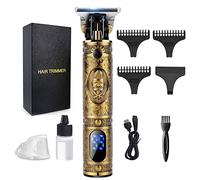 Hair Clippers Men,Cordless Beard Trimmer,Professional Clippers Grooming Kit,Precision T-Blade Mens Trimmer with LED,Shavers for Men Beard Shaper,Electric Razor USB Rechargeable,Gifts for Mens