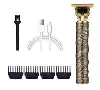 Hair Clippers Men Professional Beard Trimmer for Men Cordless Electric Hair Clippers T-Cutter Heads Trimmers Rechargeable Hair Trimmer with 4 Limit Combs Beard Grooming Kit for Barbers Haircut