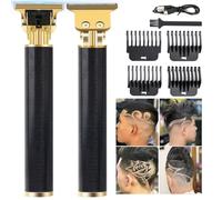 Hair Clippers Men, Rechargeable Beard Trimmer with 4 Limit Combs, Grooming Kit for Barbers Haircut, USB Type-C Charging, Professional Shaver Gifts