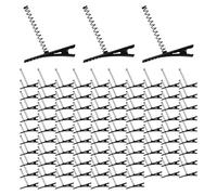 Hair Clips 100Pcs Metal Duck Bill Sprout Clips with Spring DIY Friendly Hairpins Barrettes for Halloween Christmas Home School