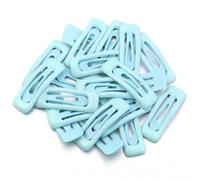 Hair Clips 150Pcs Solid Rectangle Hair Pins Sweet Decorate Bangs Metal Hair Clips Hair Accessories(Light Blue)