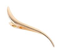 Hair Clips 4pcs Fashion Hair Accessories Brushed Metal Bobby Pin S-shaped Curved Upside-down Duck Bill Clip(Gold)