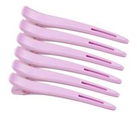 Hair Clips, 6pcs Professional Hair Clips for Styling Sectioning, Large Duck Bill Hair Clip for Women Girls, No Crease Anti-slip Hairdressing Clip for Long Short Thick Fine Hair, Light Purple