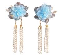Hair Clips Chinese Ancient Hairpins Flower And Pearls Supplies Traditional Chinese Hair Jewelry Hair Accessories Set