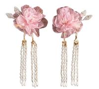 Hair Clips Chinese Ancient Hairpins Flower And Pearls Supplies Traditional Chinese Hair Jewelry Hair Accessories Set