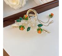 Hair clips,claw clips,claw clips,hair claw,shark clip, Handmade Natural Pearl Vintage Lily Of The Valley Tassel Hairpin Shark Clip Side Bangs Clip Side Clip Headdress 02 (Color : 5)(3)