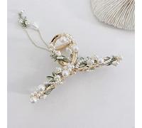 Hair clips,claw clips,claw clips,hair claw,shark clip, Refined Lily Of The Valley Shark Clip Hair Claw Clips For Women Headwear Hairpins Claw Clip Shark Clip 01 (Color : 3)(1)