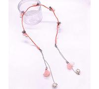 Hair Clips,Fake earrings headband fabric sweet tassel hairpin hair accessories headdress flower Mori female small fresh headband,(Pink)
