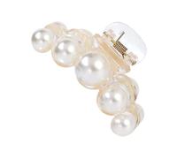 Hair Clips For Fine Hair Retro Pearl Hairpin | Elegant Back Of Head Clip For Women | & Stylish Grips Thick (B, 10x4cm)
