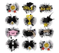 Hair Clips For Hairdressing - Twenty Graduation Barrettes | Hair Styling Accessories For Girls Students Salon Hairdressing Makeup Party
