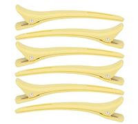 Hair Clips For Styling, Sectioning Hair Clips, Hair Cutting Clip, 6pcs Yellow Resin Duck Clipper Clip Hair Sectioning Clips Hairdressing Clips for Hairdressing Salon
