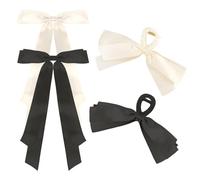 Hair Clips for Women Large & Medium Size Claw Clip for Girls Thick & Thin Hair Accessories for Women Girls Black White Beige, 4 Pack