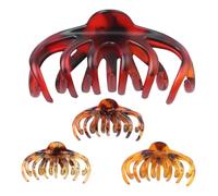 Hair Clips for Women, Leopard Hair Clips, Octopus Hair Clips, 4 Pieces Claw Clip Set, Large Hair Claw Clip, Non-Slip Jaw Clip, Strong Hold Hair Clips, Claw Clips for Curly Hair, Hair Clips for Long Ha