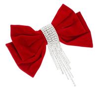 Hair Clips,Large Rhinestone Velvet Bow Clip Vintage Bowknot Barrette for Women Party Wedding Accessories