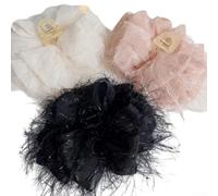 Hair Clips, Pack Acrylic Fabric Bow Hair Accessories, Double-Sided Large Sweet Design for Styling Half Comb Braid Ponytail, Vibrant Colors for Women Girls Daily Wear Gatherings Role-Playing(Miwhite)