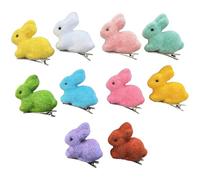 Hair Clips - Pack of 10 Flocking Foam 6.7 cm Cute Soft Plush Hair Clips with Non-Slip Handle for Children, Teenagers, Girls, , Easter Decoration, Party Gift