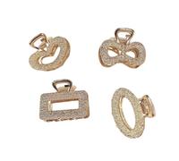 Hair Clips Thick Hair Metal Claw Clips,Pearl Hair Clips,Clips Large Plush Hair Clips Alloy Clip Medium Size Clip Grip On Back Head Small Headpiece With Hairpins Hairpin With Top Clip