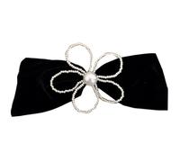 Hair Clips Thick Hair Metal Claw Clips,Pearl Hair Clips,Clips Large Plush Hair Clips Hairpin With Bow Three-Dimensional Hollow Hairpin With Spring Clip And Pearl Flower