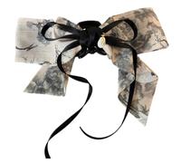 Hair Clips Thick Hair Metal Claw Clips,Pearl Hair Clips,Clips Large Plush Hair Clips Headdress Ink Painting China Bow Ribbon Ponytail High Clip Back Head Hairpin