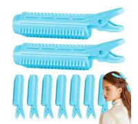 Hair Clips with Volume for Roots,Hair Clips with Volume,10 Portable Volumizing Roller Clips | Root Clips for del, rollers to give