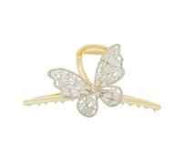 Hair Clips Women Butterfly Hair Claw Clips Large Pearl Crystal Claw Clips Hair Claw Clips Rhinestone Big Hair Clips for Thick/Fine Hair Long Curly Wavy Hair Accessories