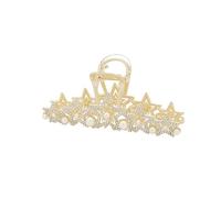 Hair Clips Women Pearls Star Full diamonds Claw Clips Metal Hair Claw Clips Large Strong Hold Shark Hair Clip Hair Claw Clamps for Lady Women Girls Thin Thick Hair