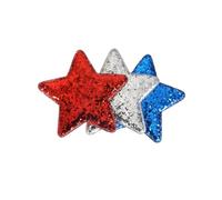 Hair Clips Women The Holiday Atmosphere Of The United States Independence Day Hairpin Sequin Star Edge Clip Hair Accessories Happy Moments Should Not Be Missed! Silver Clips (A, 7. 4x12. 6cm)