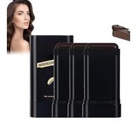 Hair Color Stick Comb, Portable Hair Dye Comb For Gray Hair Coverage Instant Root Touches Up, long-lasting Waterproof Sweat-Proof Formulas to Cover Gray Hair, Brown, for Women Men (3PCS)