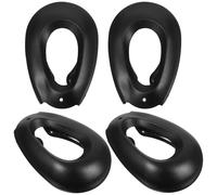 Hair Coloring Ear Cover Ear Protector, 2 Pairs Black Silicone | Smooth Texture, Water-entry Blocking Design, Phone Access Opening, for Boy Girl and Hair Colorists