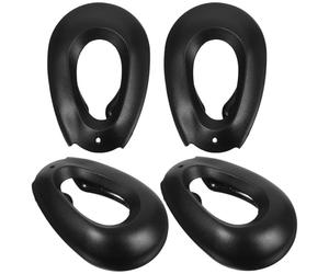 Hair Coloring Ear Cover Ear Protector, 2 Pairs Black Silicone | Smooth Texture, Water-entry Blocking Design, Phone Access Opening, for Boy Girl and Hair Colorists