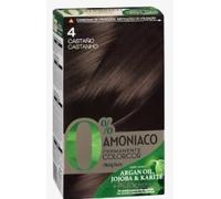 Hair Colour 4 Brown, 0% Ammonia Formula with Argan Oil, Jojoba and Karite. Pack de 2