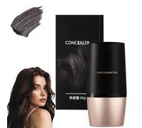 Hair Colour Stick, Root Touch Up, 2 in 1 Hair Wax Stick & Hair Dye Comb, Safe & Convenient Grey Hair Dye, Hair Colour Brush, Waterproof & Sweat-Proof Hair Dye Brush for Instant Root Touch Up(01-BLACK)