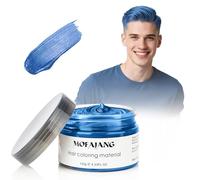Hair Colour Wax 120g - 2 IN 1 Temporary Hair Colour & Styling Wax with Strong Hold, Easy to Apply & Wash Out, Ideal for Cosplay, Festivals, Parties & Halloween (Blue)