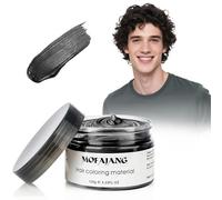 Hair Colour Wax 120g - 2 IN 1 Temporary Hair Colour & Styling Wax with Strong Hold, Easy to Apply & Wash Out, Ideal for Cosplay, Festivals, Parties & Halloween (Black)