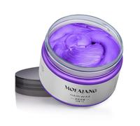 Hair Colour Wax, 120g Temporary Coloured Hair Paint Wax, Easy Washable Colour Change Hair Dye for Kids,Women,Men (Violet)