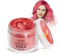 Hair Colour Wax, Magic Master Keratin Temporary Hairstyle Cream Instant Coloured Clay for Men and Women Party, Festival, Cosplay (Red)