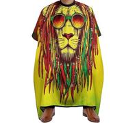 Hair Colouring Cape Cool Reggae Flag Lion, Professional Salon Cape Professional Hairdressing Apron for Haircut Styling 140X168cm