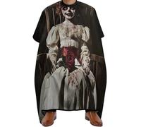 Hair Colouring Cape Girl Doll Black, Anti-static Hair Cape Stain resistant Hairdressing Gown for Coloring Family 140X168cm